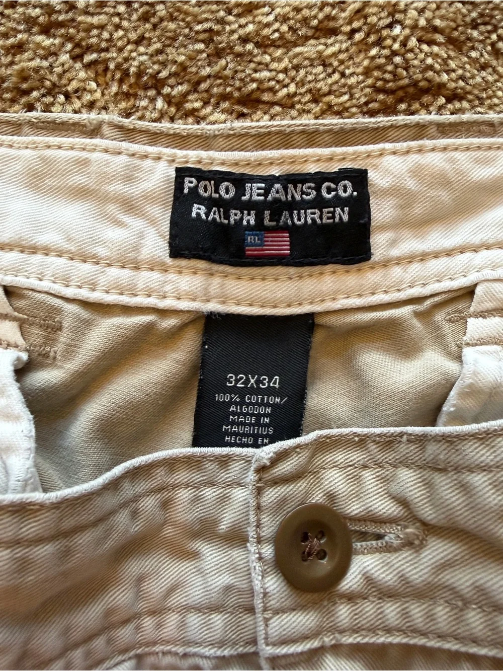 Polo by Ralph Lauren Men’s Khaki Cargo Pants